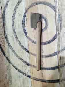 axe throwing safety instruction at Axe Play Hudson NH