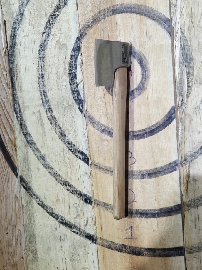 axe throwing safety instruction at Axe Play Hudson NH