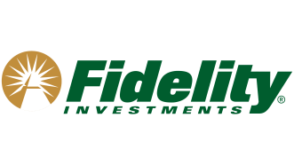 Fidelity Investments logo displayed as a sponsor for Axe Play corporate and team-building events.